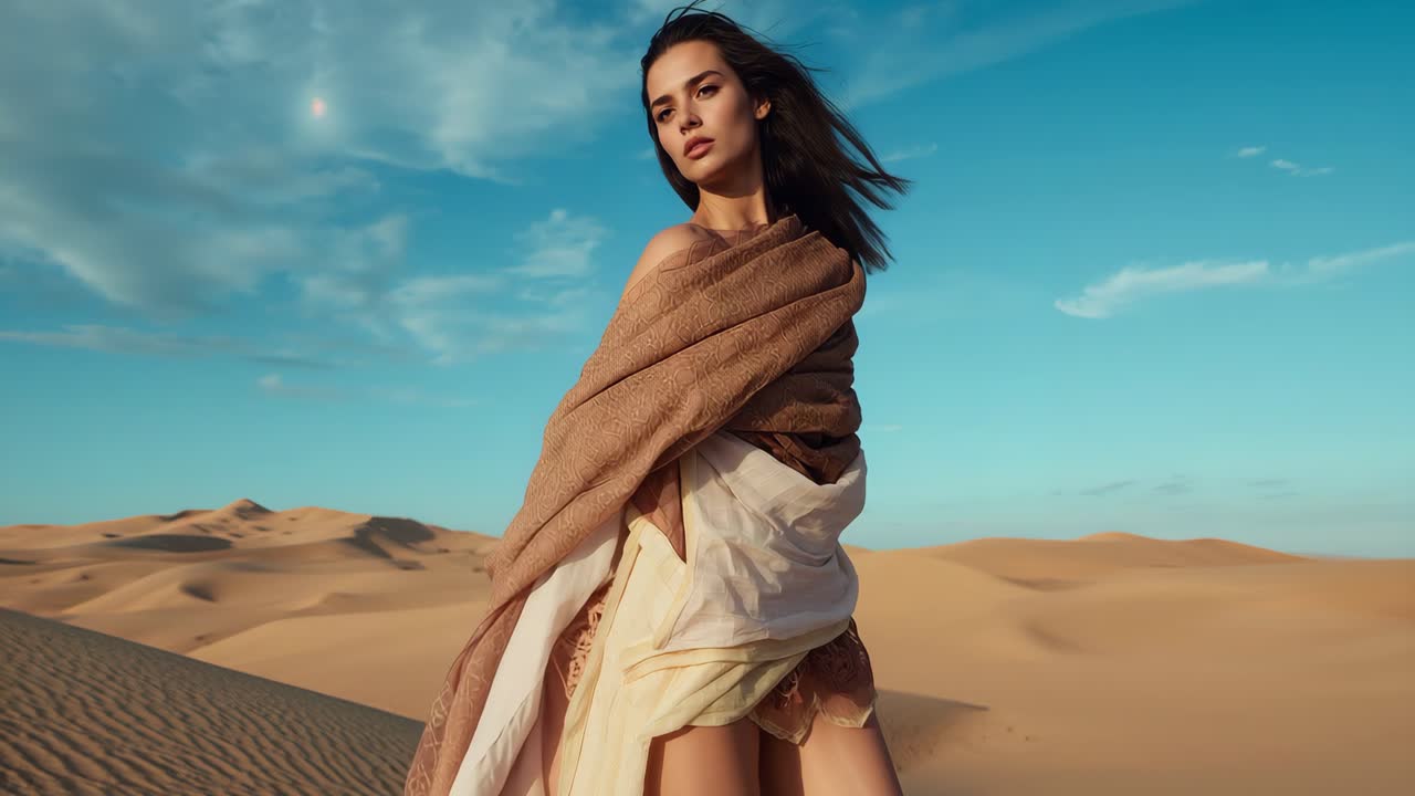 Woman in Desert Landscape
