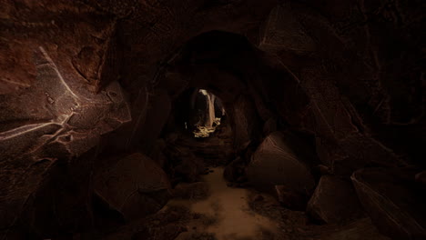 dark and mysterious cave entrance