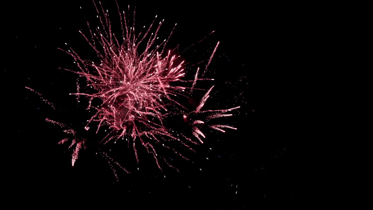 Firework display at night 4k