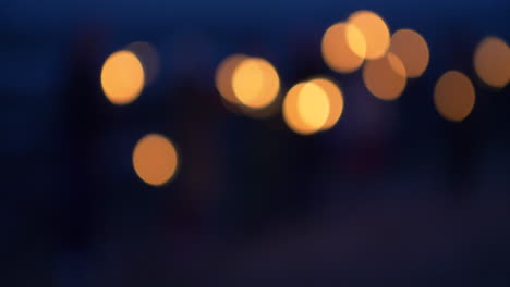 beautiful bokeh lights at night