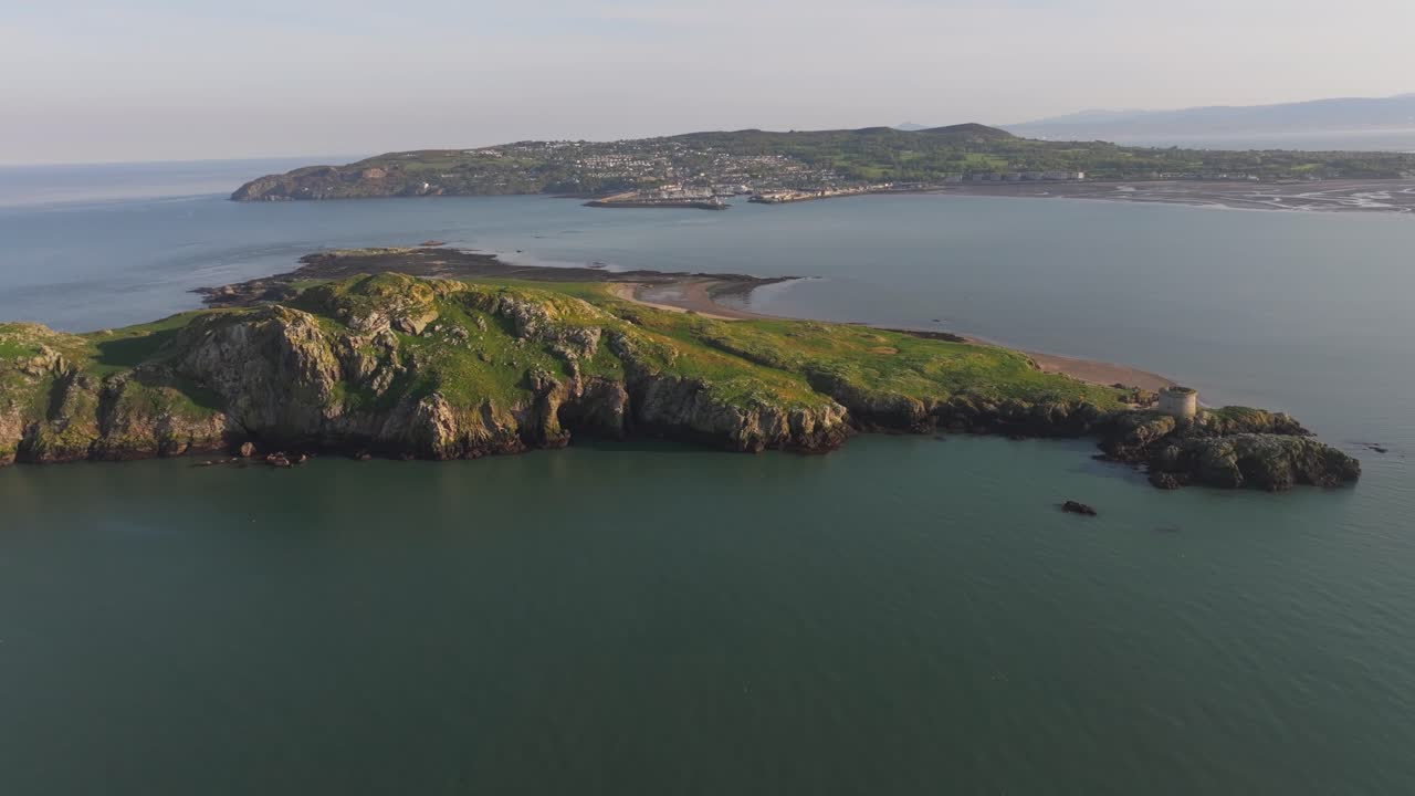 Aerial View of Ireland’s Eye and Howth Peninsula - 4K Cinematic Drone Footage 05.10
