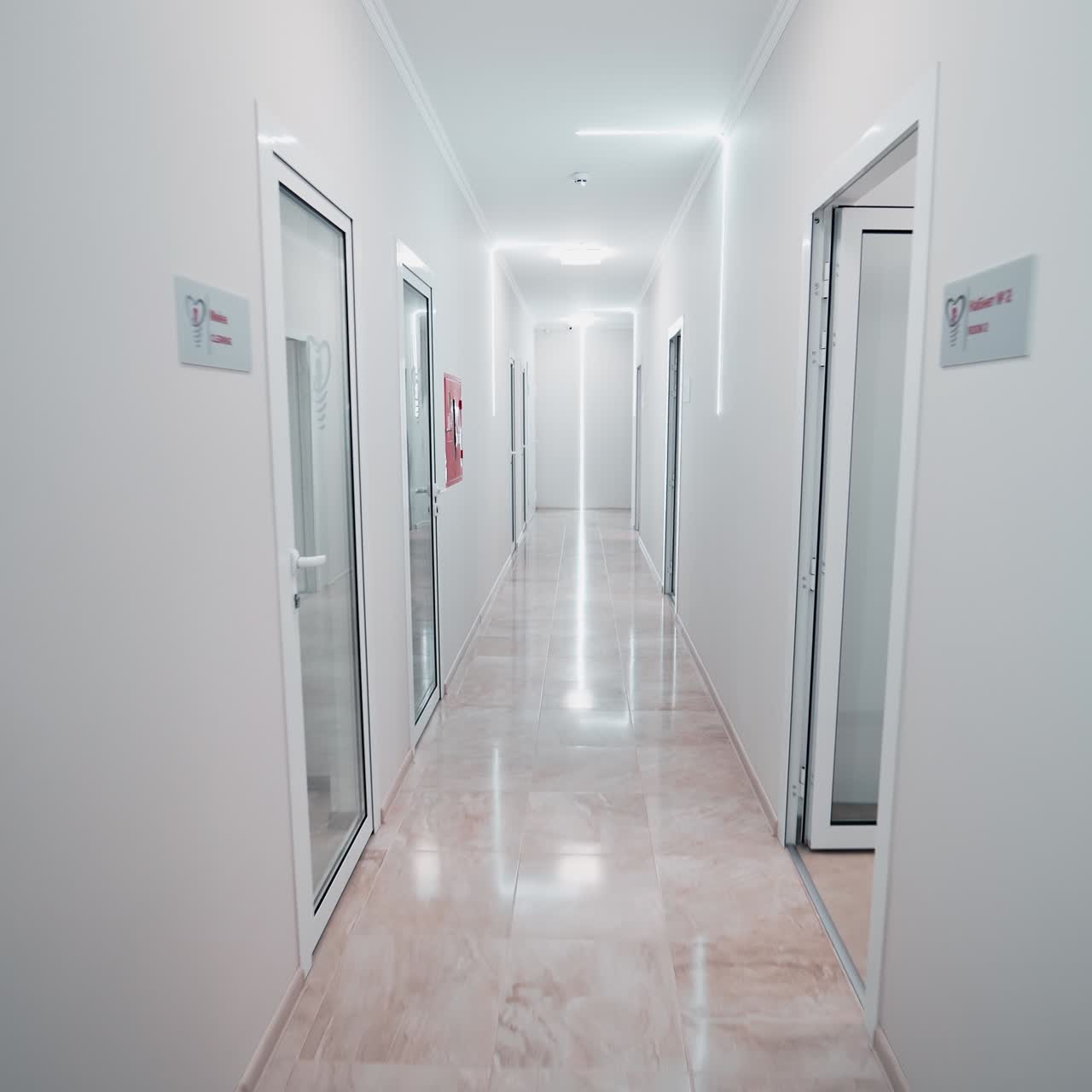 Corridor in modern clinic