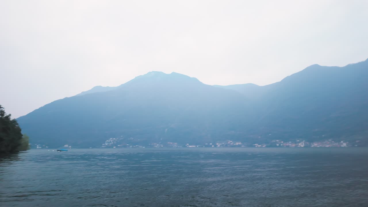 Lake Como from the village of Nesso, Italy