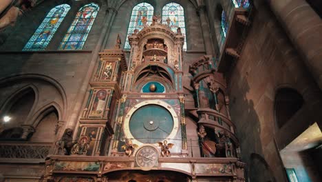 astronomical clock inside notre dame cathedral strasbourg