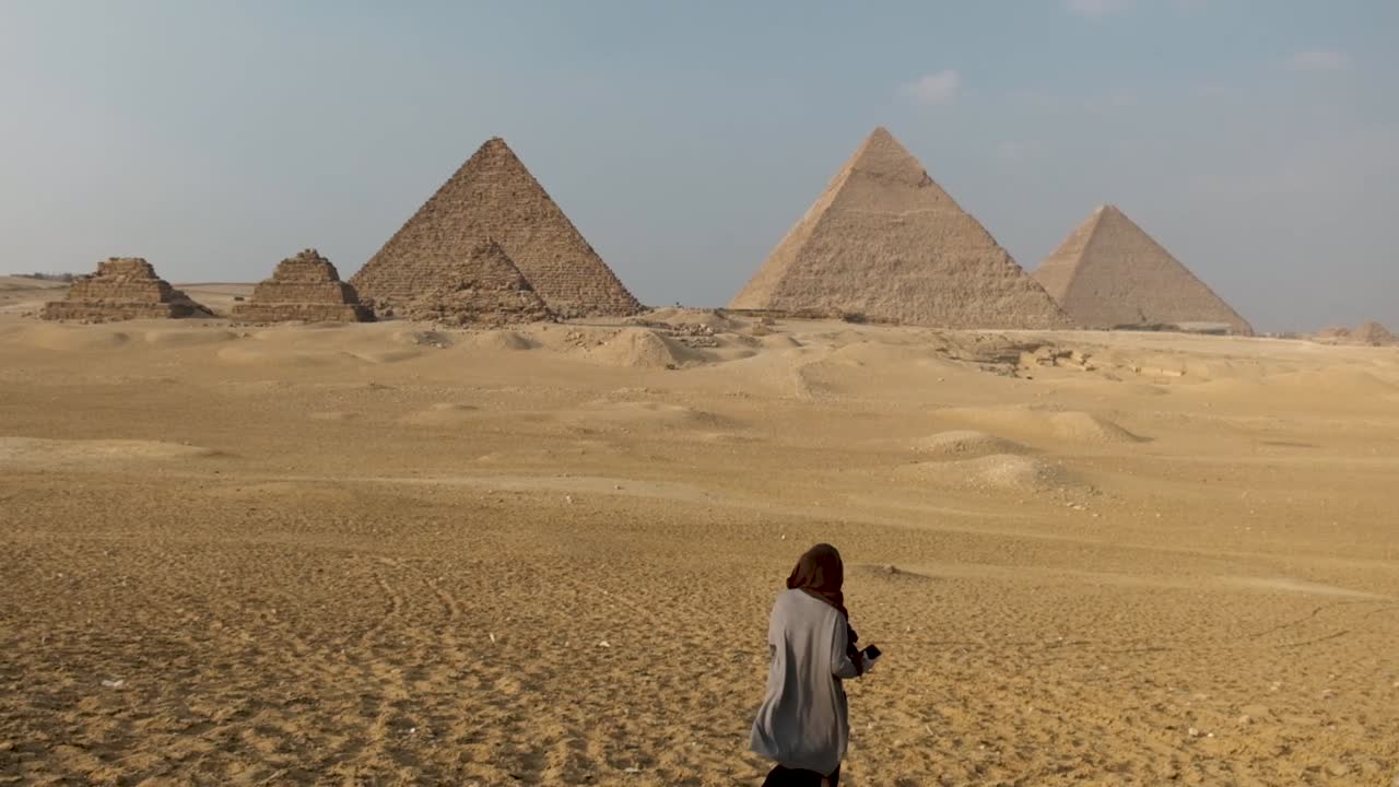 아프리카 이집트의 아름다운 피라미드