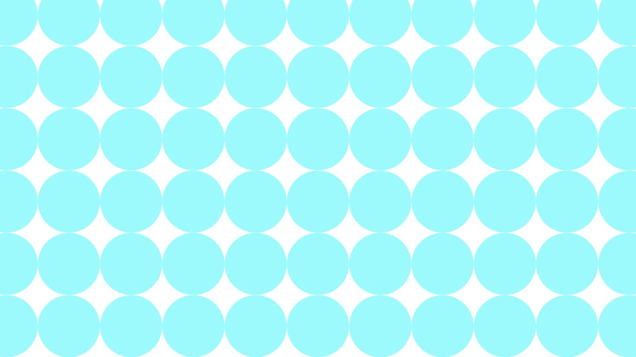 Sfondo a pois, grafica in movimento