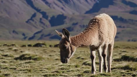 mountain deer in scenic landscape