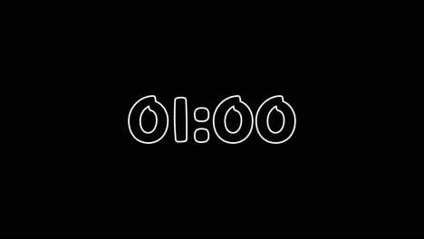 One Minute Countdown On Snicker 2 Typography In Black And White