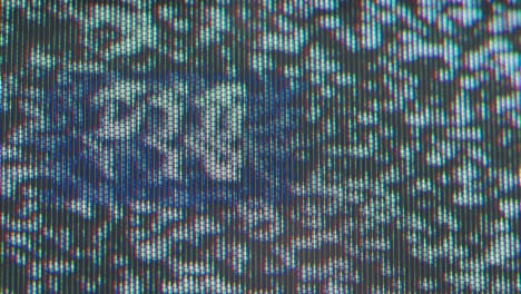 pantalla de televisión distorsionada