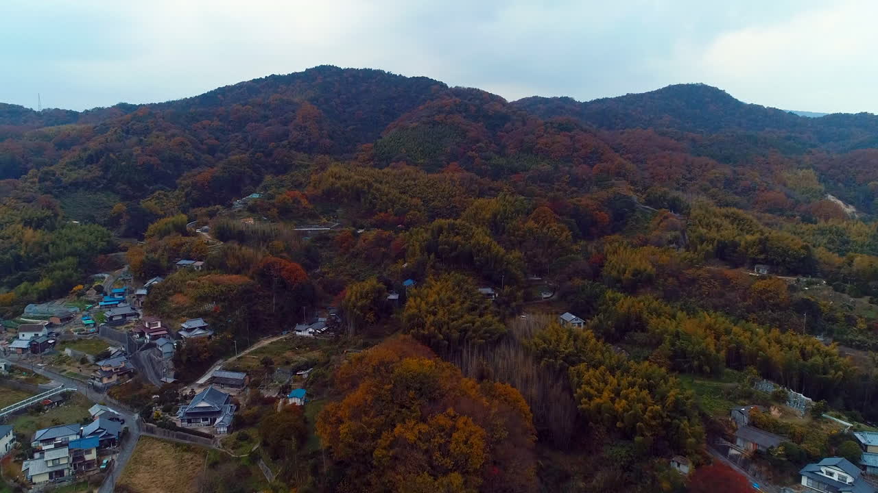 paisaje cinematográfico de japón filmado por dji phantom4pro en hiroshima