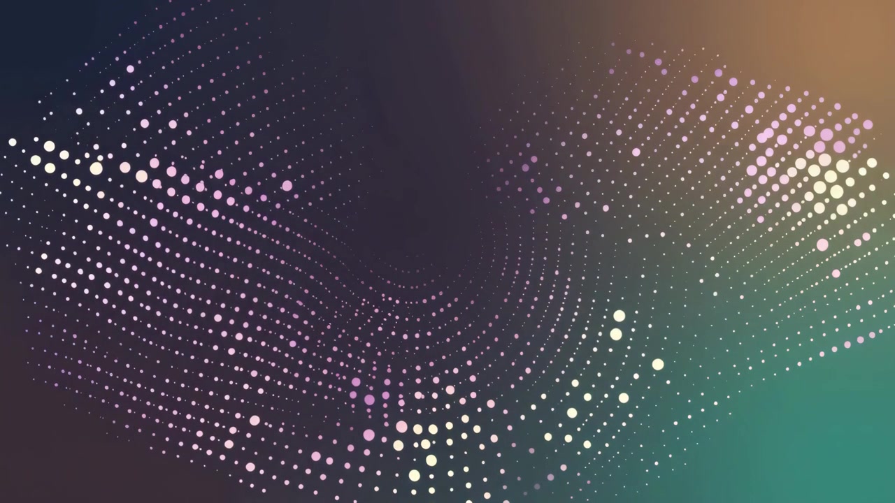 Abstract Motion Background with Glowing Particles and Gradient Colors