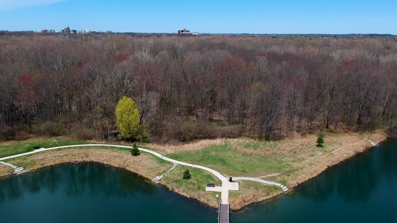 Small fishing pond in Michigan.
