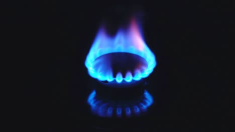 natural gas inflammation, close up