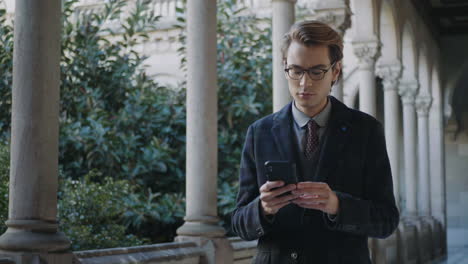 student receiving good news on phone