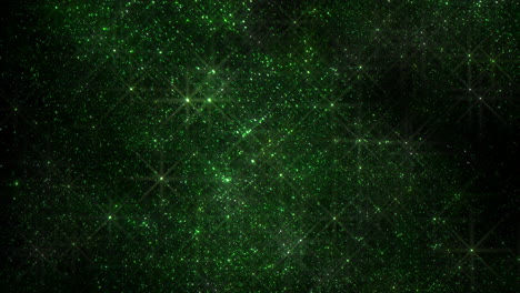 bright green stars with flash effect in dark galaxy 1