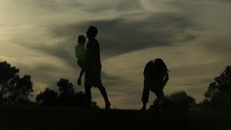 Familia-Haciendo-Trucos-En-El-Parque