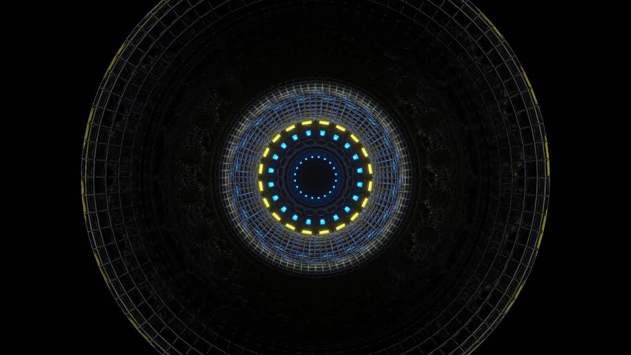 cayendo a través de la torre de la nave espacial, gráfico de movimiento de bucles vj, 3d, gráfica de movimiento