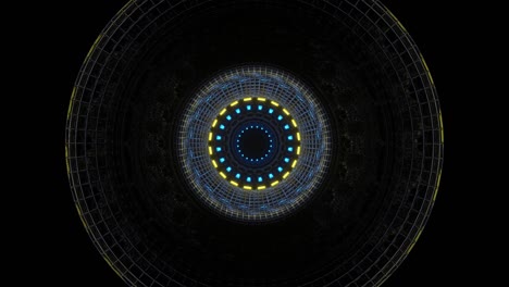 cayendo a través de la torre de la nave espacial, gráfico de movimiento de bucles vj, 3d, gráfica de movimiento