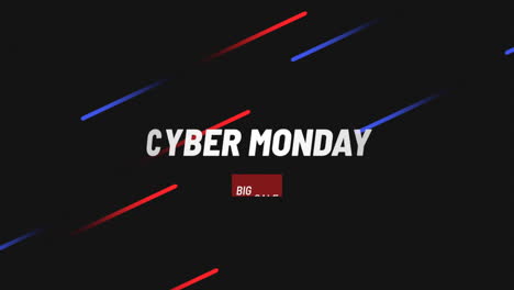 Moderner-Cyber-Monday-Text-Mit-Neonlinien-Auf-Schwarzem-Farbverlauf
