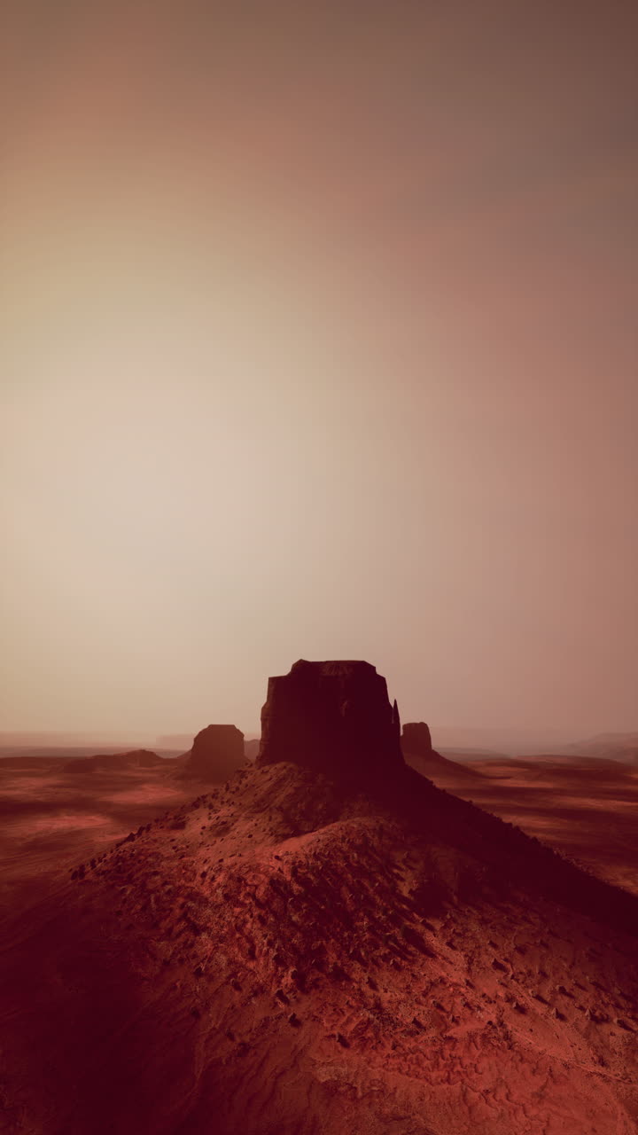 Formazioni rocciose rosse in un paesaggio desertico