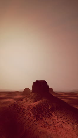 red rock formations in a desert landscape