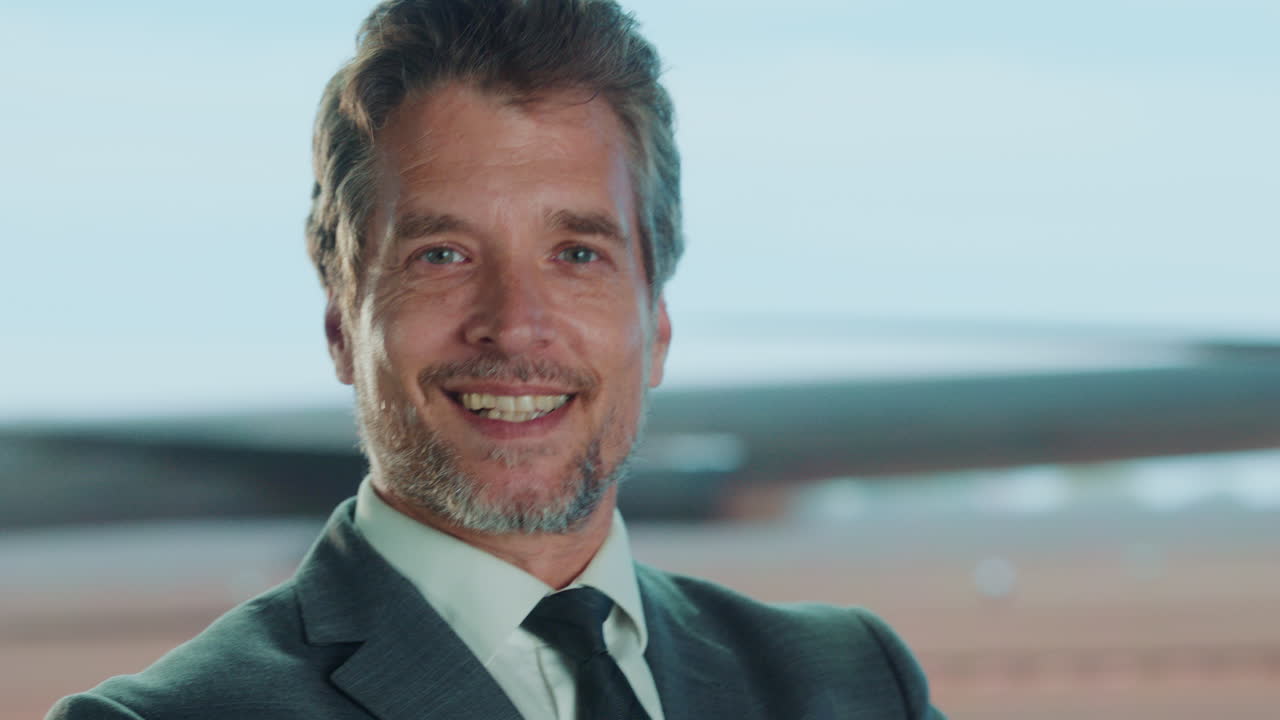 hombre de negocios en el aeropuerto