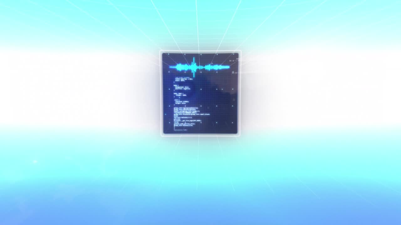 Animation of computing data processing over screens