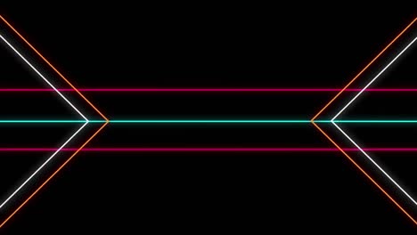 formas geométricas sobre un fondo negro