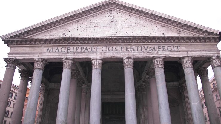 Pantheon a Roma, Italia, durante il lockdown/quarantena