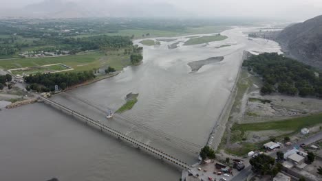 aerial views of river crossings