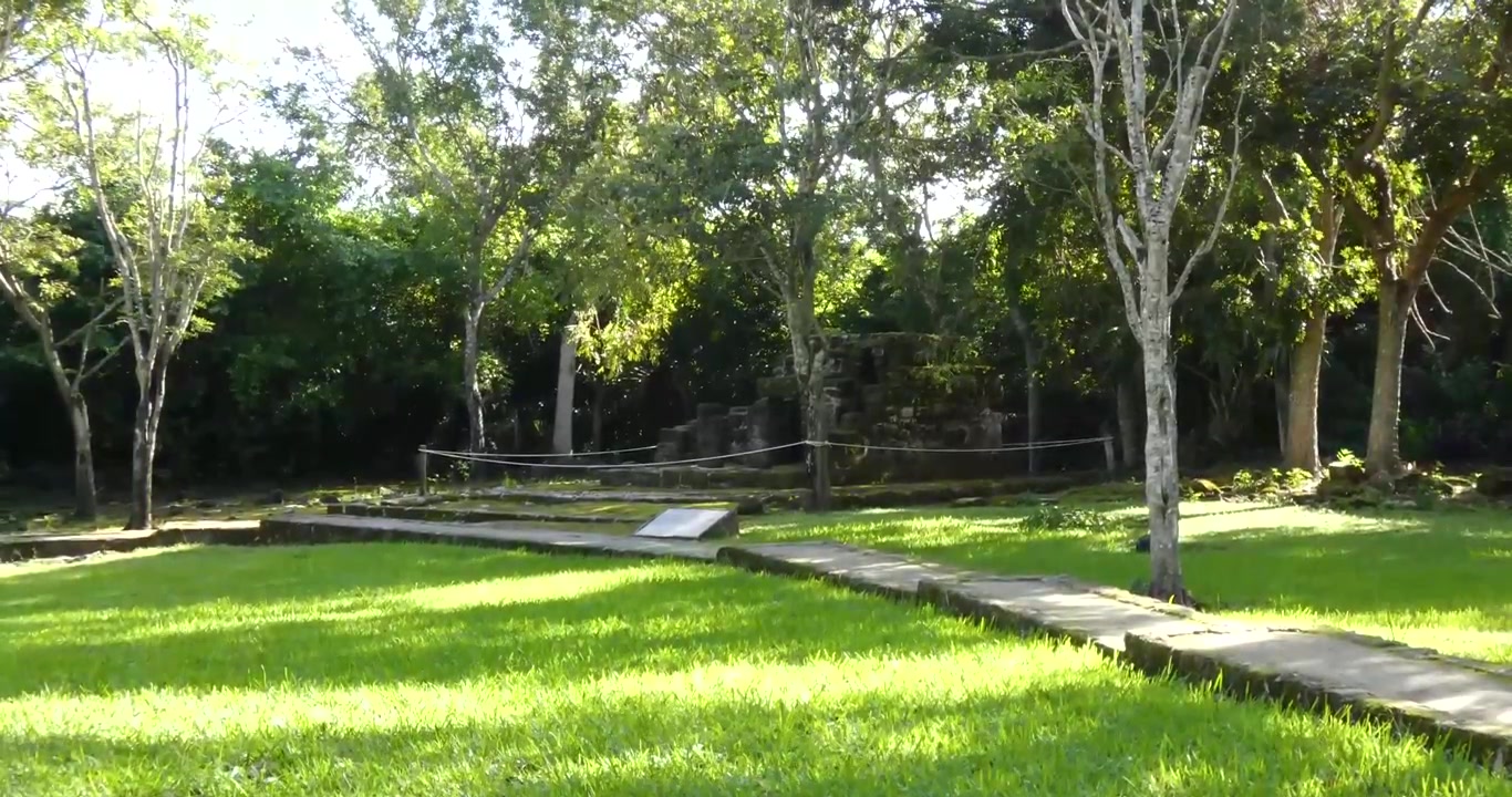 Small House Shrine (Chichan Nah Oratorio) at San Gervasio, Mayan archeological site, Cozumel, Mexico.