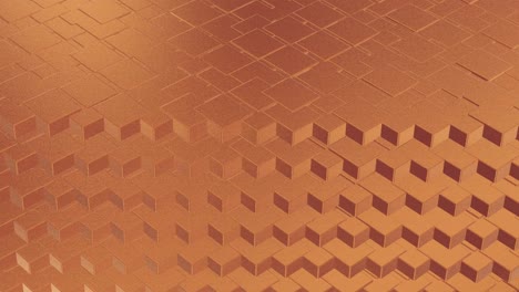 abstracto geométrico rosa fondo dorado azulejos de papel de aluminio textura de bucle sin costura fondo renderizado en 3d