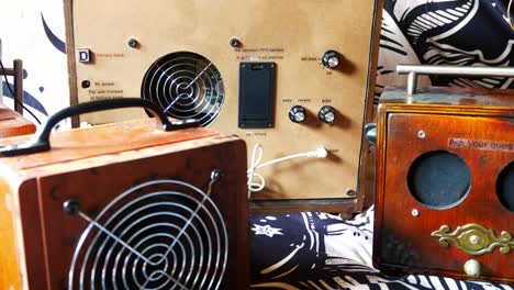 collection of spirit and ghost box electronic communication equipment