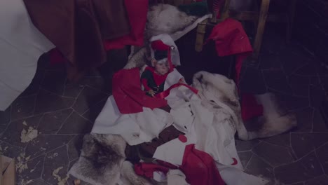 elf on the floor with fabrics in schilliger in gland switzerland