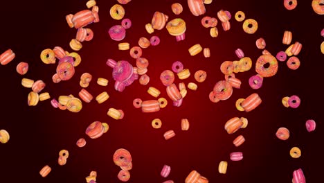falling donuts
