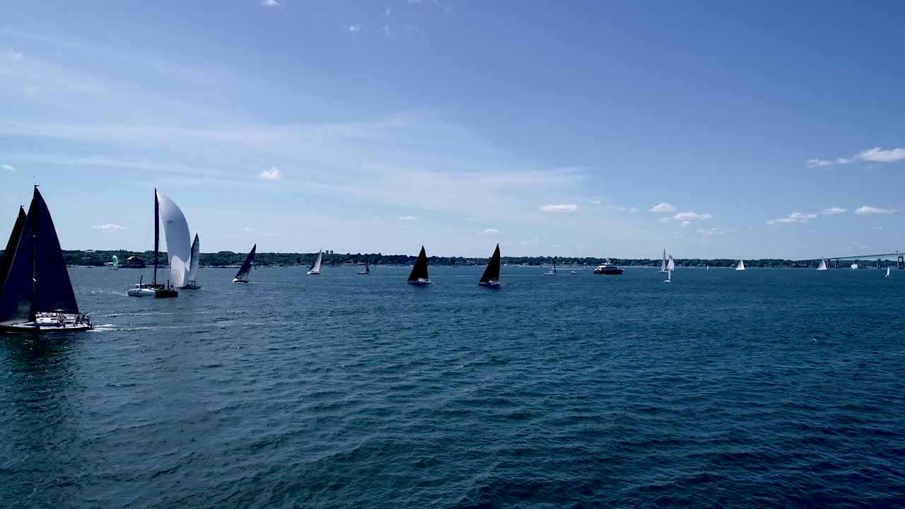 2019년 7월 뉴포트 로드 아일랜드의 뉴욕 요트 클럽12미터 레가타