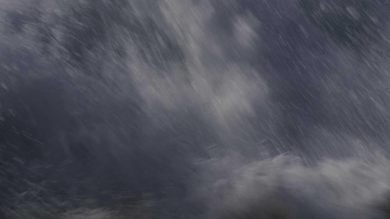 거품 바다 표면의 클로즈업