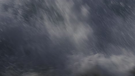 primer plano de la superficie del océano espumoso