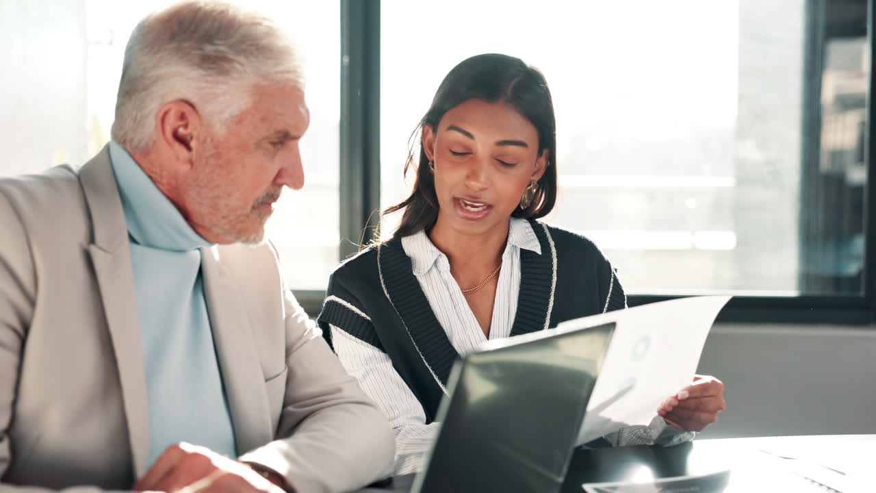 Business professionals collaborating in the office