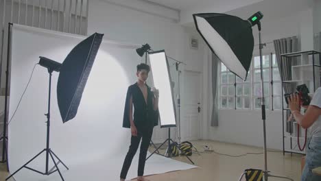 studio fashion photography session