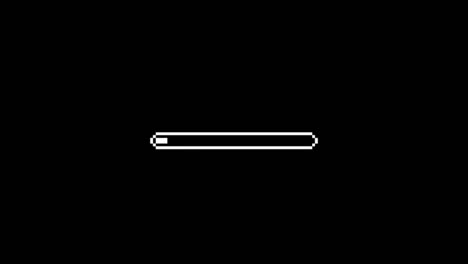 animation white loading bar isolate on black background.