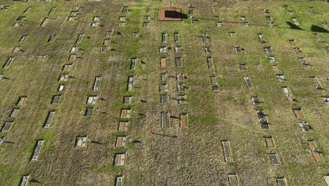 revelación aérea del cementerio nacional cerca de ft