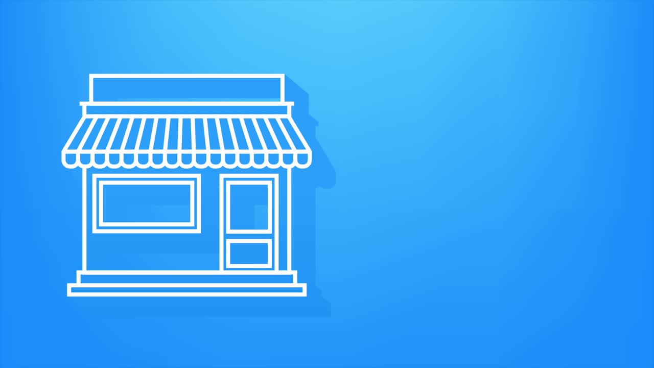 Franchise business concept, franchise marketing system. Motion graphics.