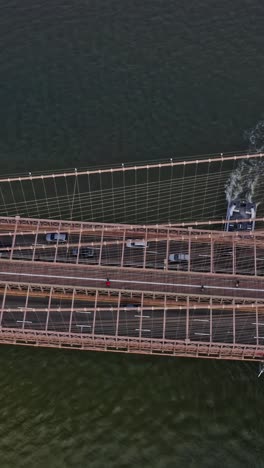 brooklyn bridge aerial, tower manhattan skyline