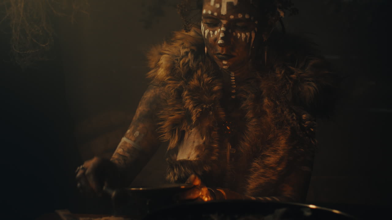 A witch in an old magical hut cast a curse