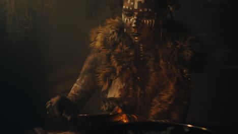a witch in an old magical hut cast a curse