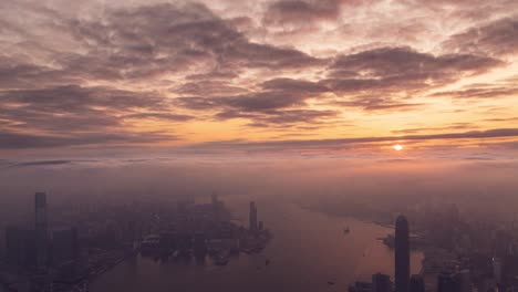 hong kong sea of fog hyperlapse with dji mavic3