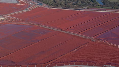 Red Mud, Bauxite Residue Is The Industrial Waste From Alumina Refinery In Limerick, Ireland. - aerial shot