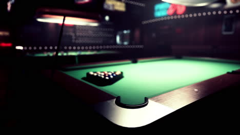 vintage billiards hall