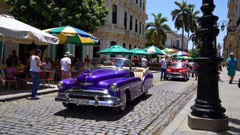 vintage cars on a cuban street